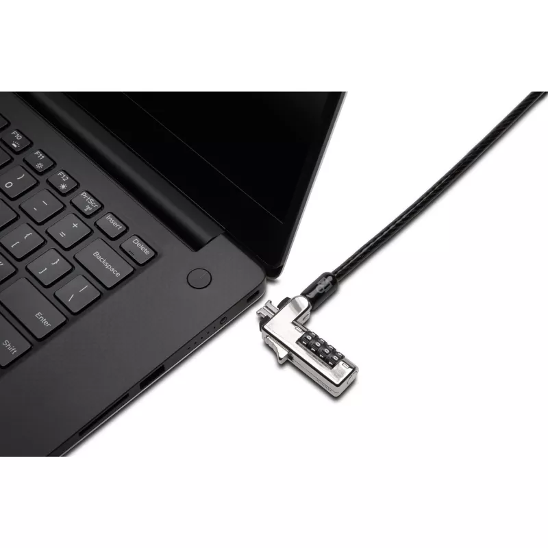 Kensington schlank Combination Laptop Lock, 1,8 m, Kensington, Zahlenschloss, Schlüssel, Schwarz