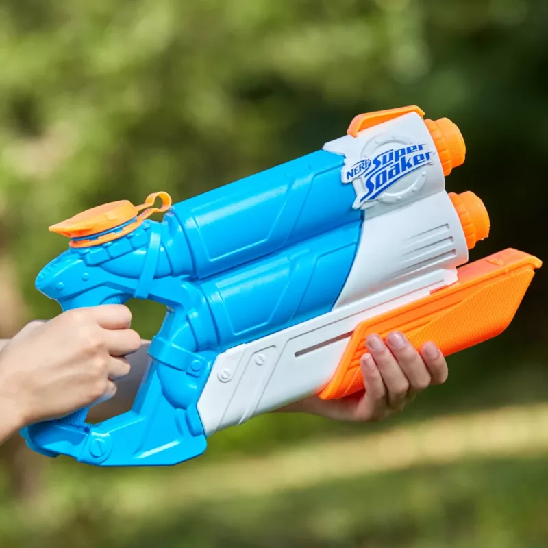 Nerf Super Soaker Twin Tide, Spielzeug-Blaster, Mehrfarbig, 6 Jahre