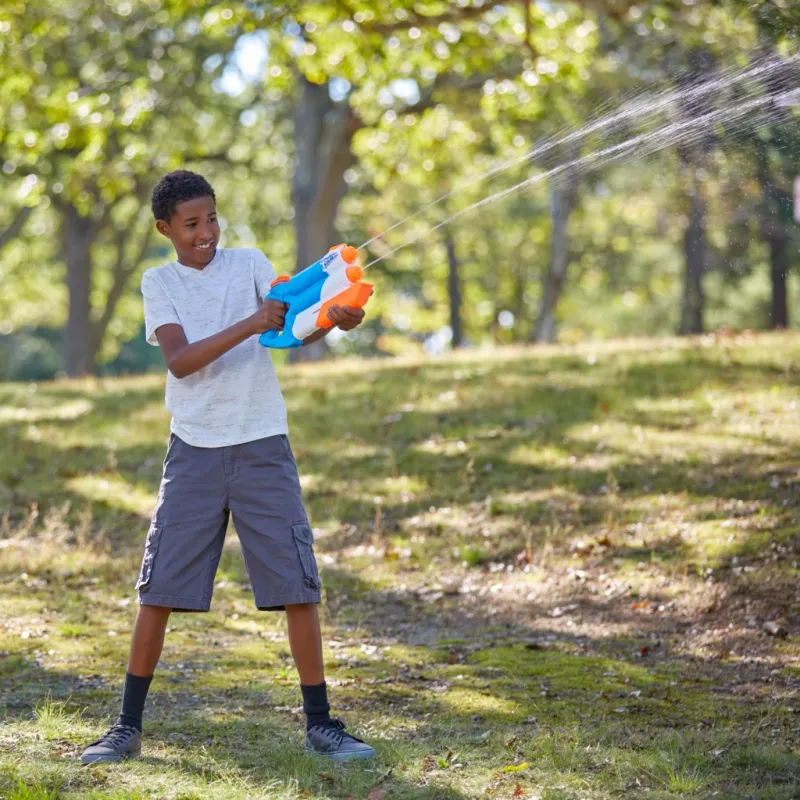 Nerf Super Soaker Twin Tide, Spielzeug-Blaster, Mehrfarbig, 6 Jahre