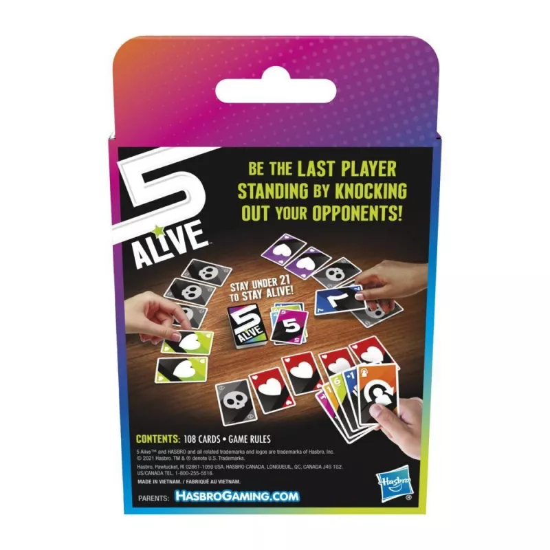 Hasbro Gaming F4205 5 Alive Kartenspiel Sammlerstück