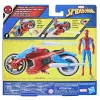 Marvel Spider-Man Spider-Man Web Blast Cycle Kinder-Spielset mit beweglicher Spider-Man Action-Figur