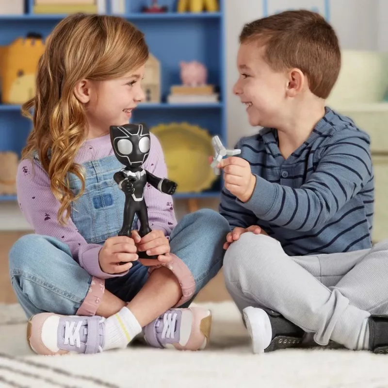 Marvel Spidey und seine Super-Freunde Supersized Schwarz Panther Actionfigur, Vorschul-Superheldenspielzeug