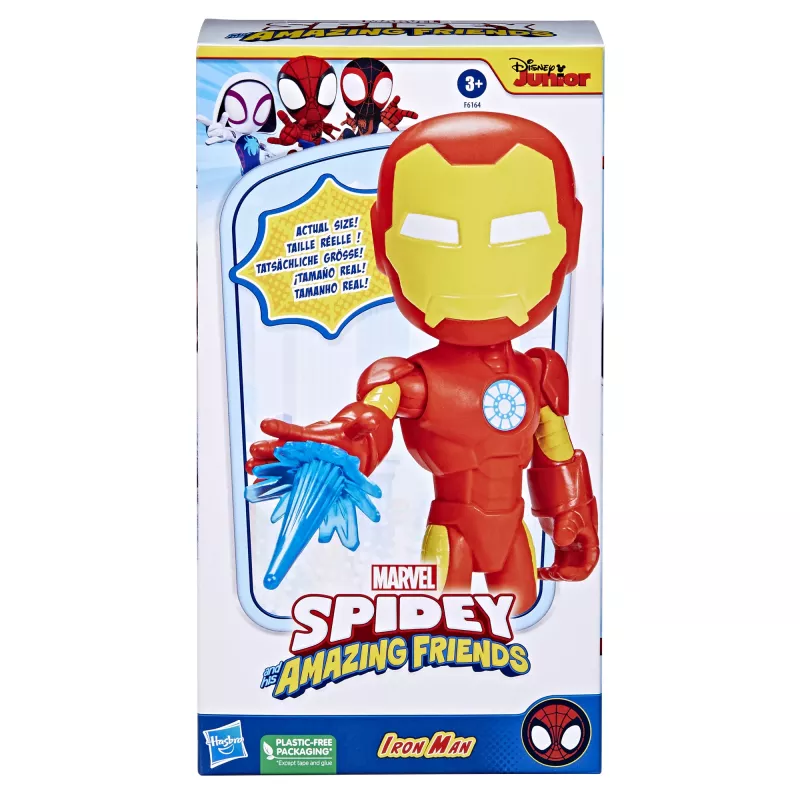 Marvel Spidey und seine Super-Freunde – Übergroße Iron Man-Figur, 3 Jahr(e), Marvel, Rot, Gelb