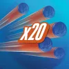 Nachfüllpack Nerf N Series N1-Darts 20x Blau Orange F8640