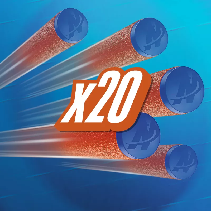 Nachfüllpack Nerf N Series N1-Darts 20x Blau Orange F8640