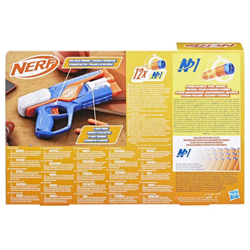 Spielzeugblaster NERF N Series Agility Blau Orange Weiß 8 Jahre