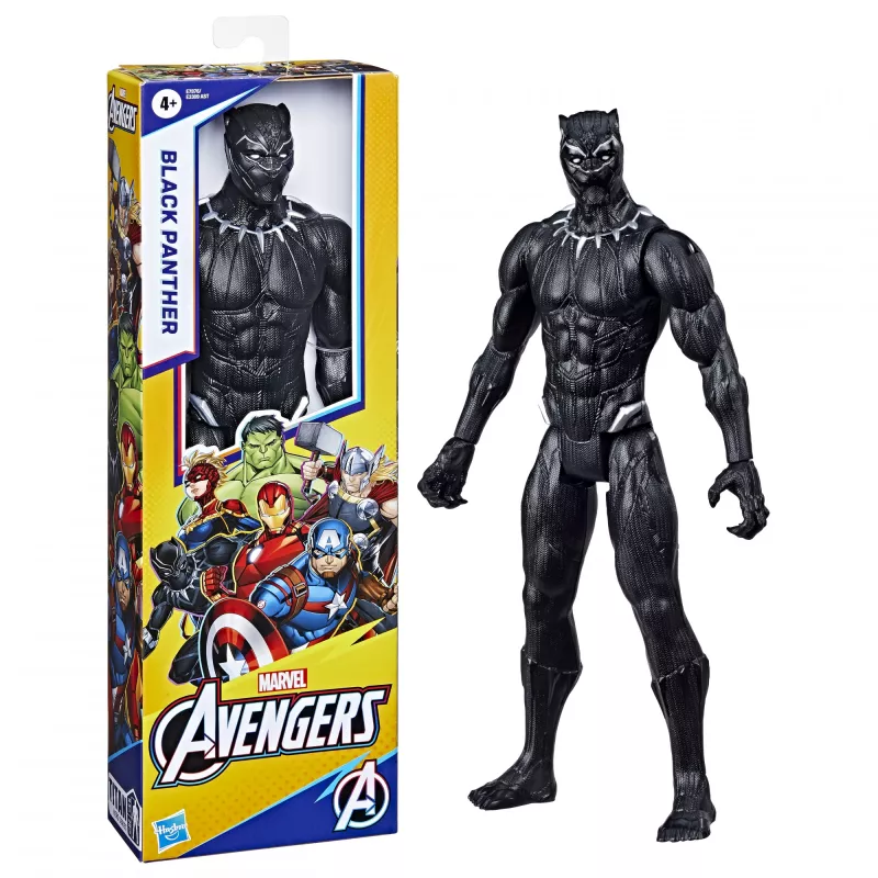 Marvel Avengers Titan Hero Black Panther Figur, 4 Jahr(e), Mehrfarbig, Kunststoff