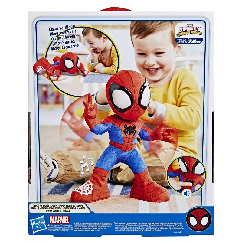 Marvel Spidey and His Amazing Friends Dance 'N Crawl Spidey, interaktives Plüschtier mit Musik und Geräuschen