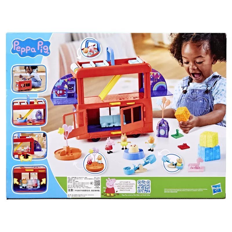 Peppa Pig 2-in-1 Party Bus, Action/Abenteuer, 3 Jahr(e), Mehrfarbig, Kunststoff