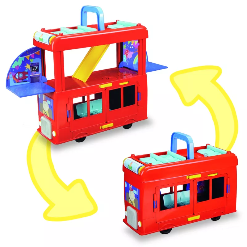Peppa Pig 2-in-1 Party Bus, Action/Abenteuer, 3 Jahr(e), Mehrfarbig, Kunststoff