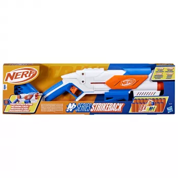 Spielzeug-Blaster Nerf N Series Strikeback Blau Orange Weiß 8+