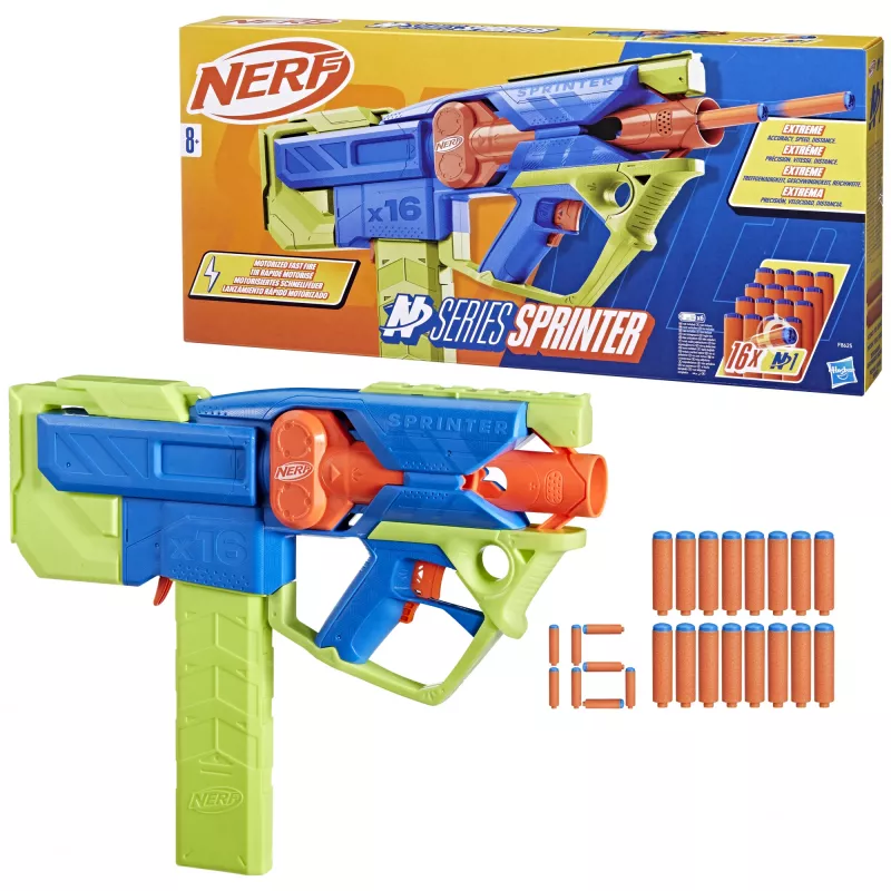 Spielzeug-Blaster Nerf N Series Sprinter F8625 Blau Grün Orange