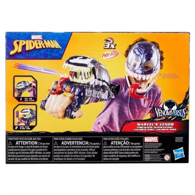 Spielzeug-Handschuh-Blaster Hasbro Marvel Spider-Man Venom Strike Blaster Violett