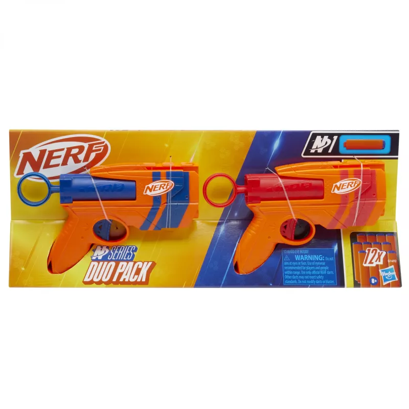 Spielzeug-Blaster-Set NERF Playset Dual Pack N Series G1492 mit 2 Blastern und Schaumstoffpfeilen