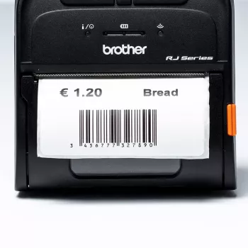 Brother - 76 x 44 mm 70 Etikett(en) (1 Rolle(n) x 70 Etikettenrolle (Packung mit 24) - für RuggedJet RJ-3055WB (BDE1J044076040)