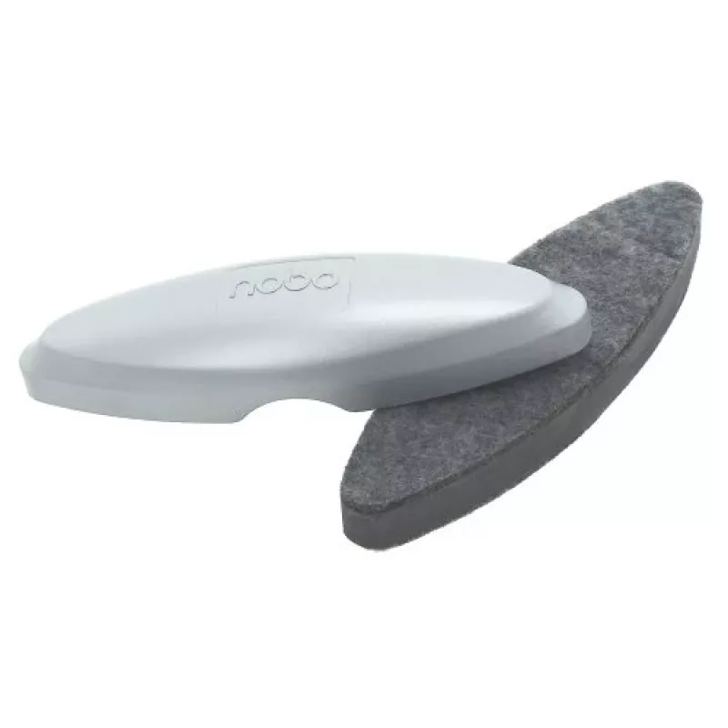Nobo Glass Whiteboard Eraser, Board cleaning dry cloths, Silver, 42 mm, 200 mm, 58 mm, 90 g