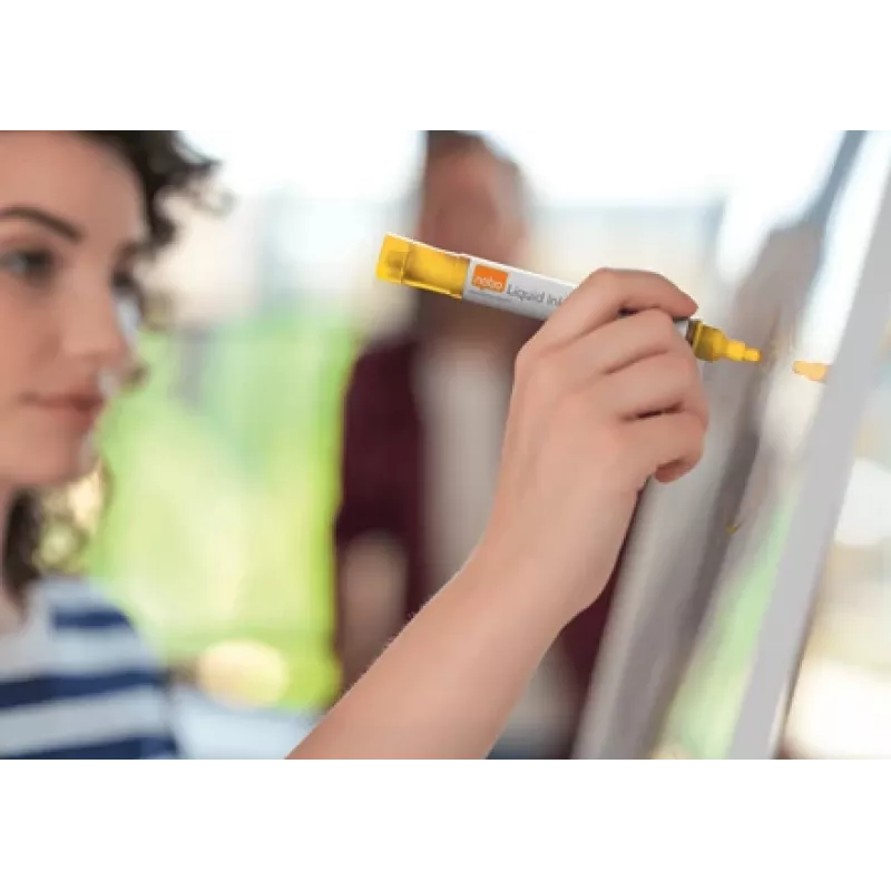 Nobo Flüssigtinte Whiteboard-Marker Rundspitze 10er-Packung, 10 Stk., Mehrfarbig, Rundspitze, Sortierte Farben, 3 mm, 38 mm