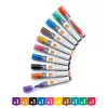 Nobo Flüssigtinte Whiteboard-Marker Rundspitze 10er-Packung, 10 Stk., Mehrfarbig, Rundspitze, Sortierte Farben, 3 mm, 38 mm