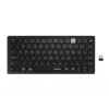 Kensington Dual Wireless Compact Tastatur - PN, Mini, Wireless, Bluetooth, QWERTY, Schwarz