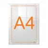 Nobo Premium Plus A4 klare Acryl-Wandhalterung für austauschbare Posterrahmen