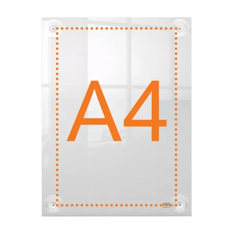 Nobo Premium Plus A4 klare Acryl-Wandhalterung für austauschbare Posterrahmen