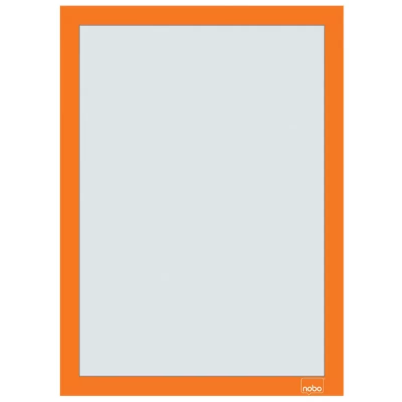 Nobo selbstklebender magnetischer Plakathalter A4, Orange