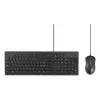 Kensington K75452CH, Kabelgebunden, USB, Membran, QWERTZ, Schwarz, Maus inklusive
