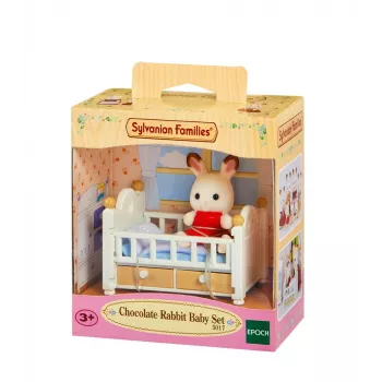 Sylvanian Families Schokoladenkaninchen-Baby-Set (Babybett), 3 Jahr(e), Mehrfarbig, Polystyrol, Kunststoff