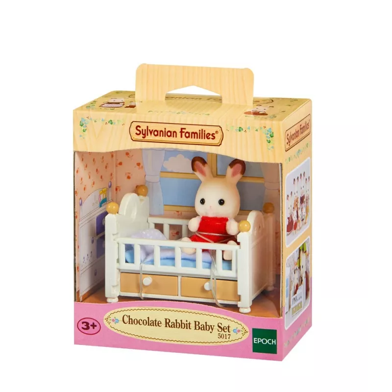 Sylvanian Families Schokoladenkaninchen-Baby-Set (Babybett), 3 Jahr(e), Mehrfarbig, Polystyrol, Kunststoff