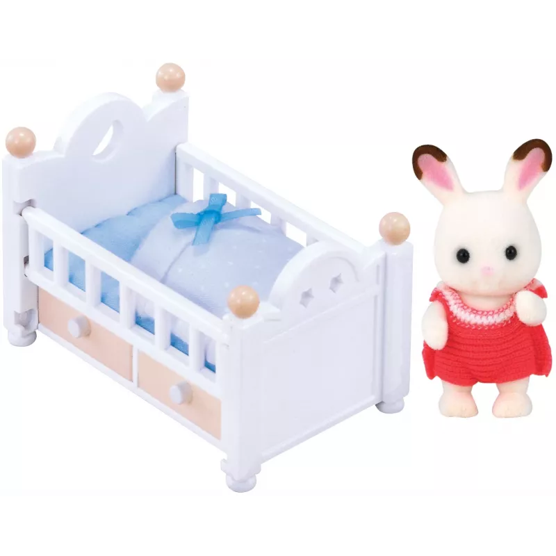 Sylvanian Families Schokoladenkaninchen-Baby-Set (Babybett), 3 Jahr(e), Mehrfarbig, Polystyrol, Kunststoff