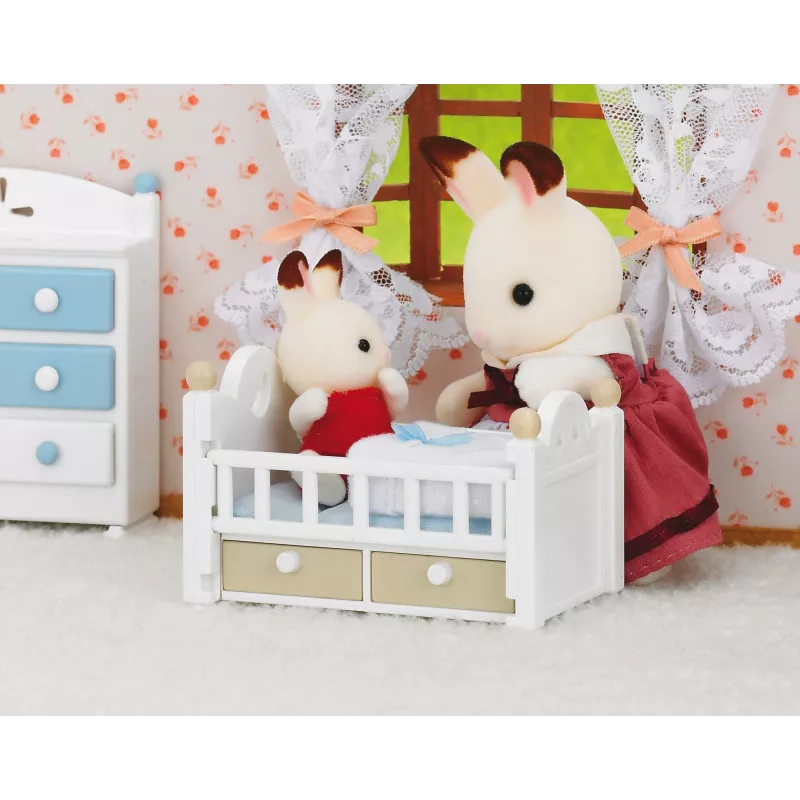 Sylvanian Families Schokoladenkaninchen-Baby-Set (Babybett), 3 Jahr(e), Mehrfarbig, Polystyrol, Kunststoff