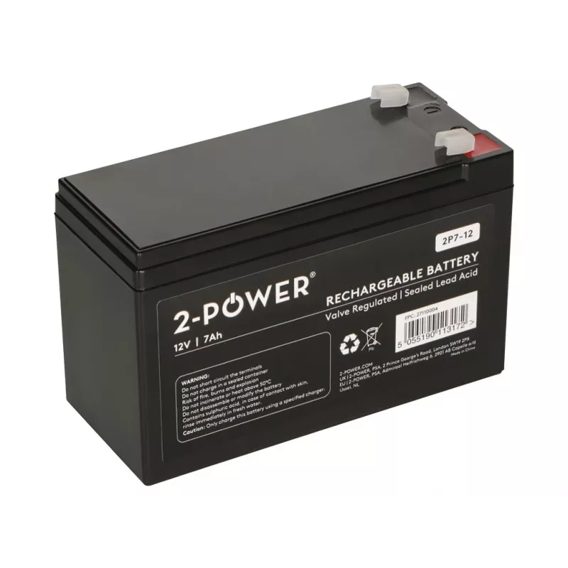 2-Power 2P7-12 USV-Batterie Blei-Säure-Batterie (VRLA) 12 V 7 Ah