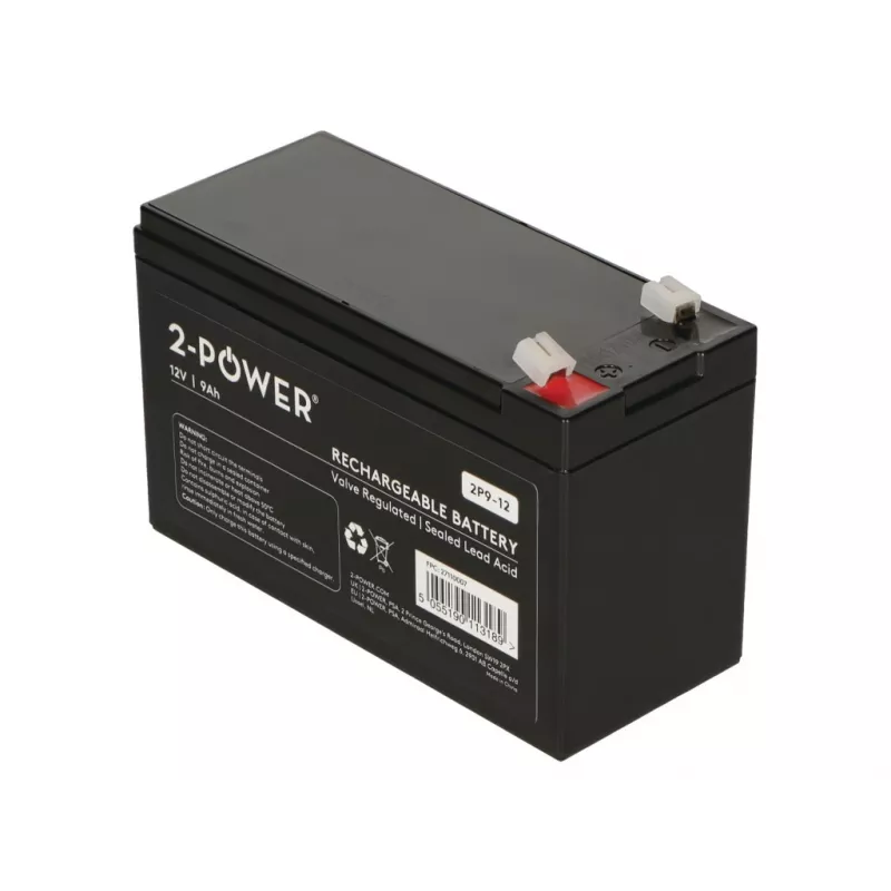2-Power 2P9-12 USV-Batterie Blei-Vlies (VRLA) 12 V 9 Ah