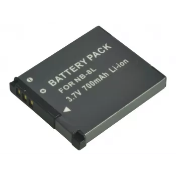 2-Power Digitalkamera-Akku 3,7 V 700 mAh, 700 mAh, 3,7 V, Lithium-Ionen (Li-Ion)