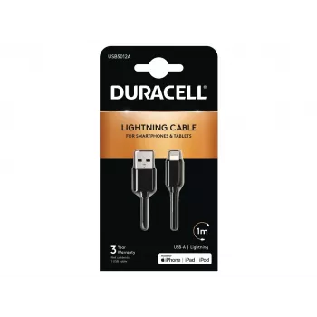 Duracell Sync-/Ladekabel 1 Meter Schwarz