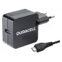 Duracell 2.4A Telefon-/Tablet-Ladegerät, Innenbereich, AC, 5 V, 2,4 A, Schwarz