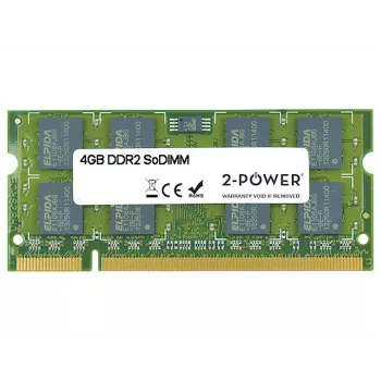 2-Power 4GB DDR2 800MHz SoDIMM Speicher, 4 GB, 1 x 4 GB, DDR2, 800 MHz, 200-polig SO-DIMM, Grün