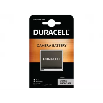 Duracell Kamera-Akku – ersetzt GoPro Hero 4 Akku, GoPro, 1160 mAh, 3,8 V, Lithium-Ionen (Li-Ion)