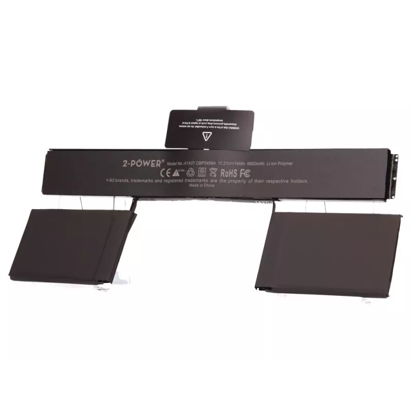 2-Power 11,21 V 6600 mAh Li-Polymer Laptop-Akku, Akku, Apple MacBook Pro 13 Zoll A1425 (Ende 2012 EMC2557, Anfang 2013 EMC2672)