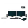 2-Power USB 3.0 Dual Display Docking Station, Docking, 3,5 mm, USB Type-A, USB Type-B, 10,100,1000 Mbit/s, Schwarz, 5 Gbit/s