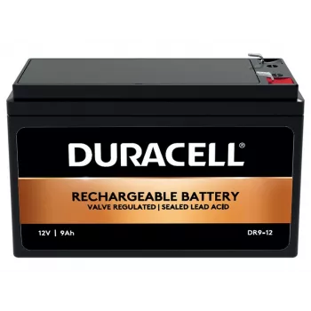 Duracell 12V 9Ah VRLA-Batterie, verschlossene Blei-Säure (VRLA), 12 V, 9 Ah, 9000 mAh, 108 Wh, 2,4 kg