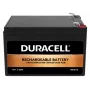 Duracell 12V 12Ah VRLA-Batterie, Blei-Vlies (VRLA), 12 V, 12 Ah, 12000 mAh, 144 Wh, Schwarz