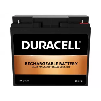 Duracell 12V 18Ah VRLA-Akku, Blei-Vlies (VRLA), 12 V, 18 Ah, 18000 mAh, 216 Wh, Schwarz