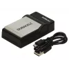 Duracell Digitalkamera-Akkuladegerät, USB, Ladegerät für Innenräume, Canon NB-4L, NB-5L, Schwarz, 5 V, 5 V
