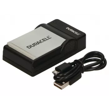 Duracell Digitalkamera-Akkuladegerät, USB, Ladegerät für Innenräume, Canon NB-4L, NB-5L, Schwarz, 5 V, 5 V