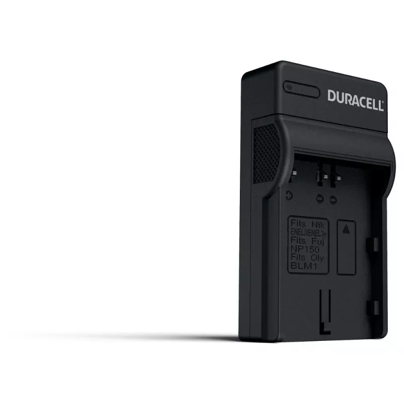 Duracell Digitalkamera-Akkuladegerät, USB, Innenraum-Akkuladegerät, Nikon EN-EL3e, FujiFilm NP-150, Schwarz, 5 V, 5 V
