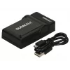 Duracell Digitalkamera-Akkuladegerät, USB, Ladegerät für Innenräume, Nikon EN-EL20, EN-EL22, EN-EL24, Schwarz, 5 V, 5 V