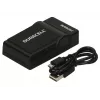 Duracell Digitalkamera-Ladegerät, USB, Innen-Ladegerät, Panasonic CGA-S005, S007, S008, Schwarz, 5 V, 5 V