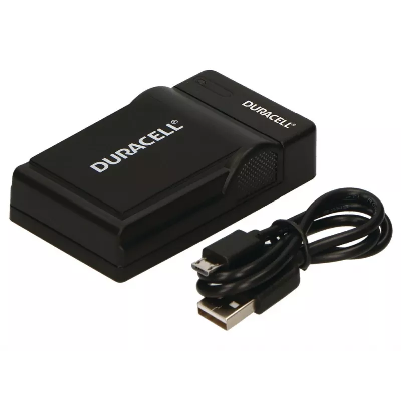Duracell Digitalkamera-Ladegerät, USB, Innen-Ladegerät, Panasonic CGA-S005, S007, S008, Schwarz, 5 V, 5 V
