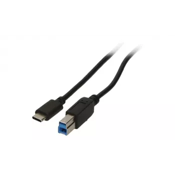 2-Power CAB5014A USB-Kabel 1 m USB-C USB-B Schwarz
